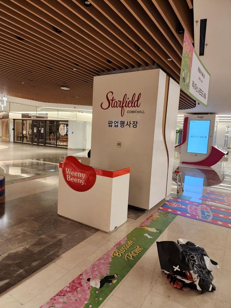 3/6 코엑스 잭시믹스 기둥 실사부착 제작 및 시공