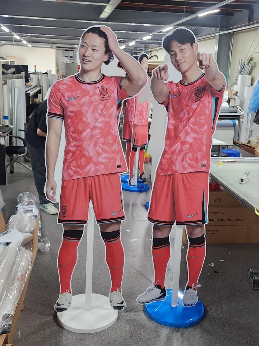 5/29 축구선수 등신대 제작 및 시공