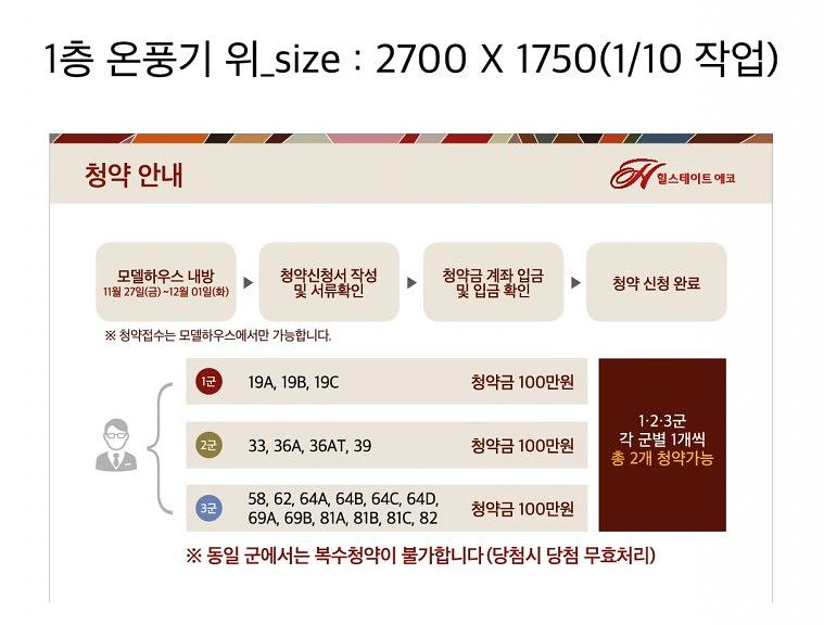 힐스테이트 에코미사 모델하우스 현수막