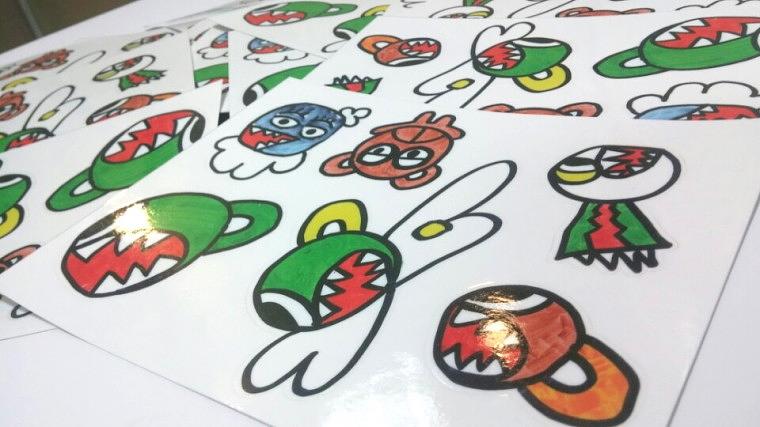 돔보컷팅 스티커 대량 제작