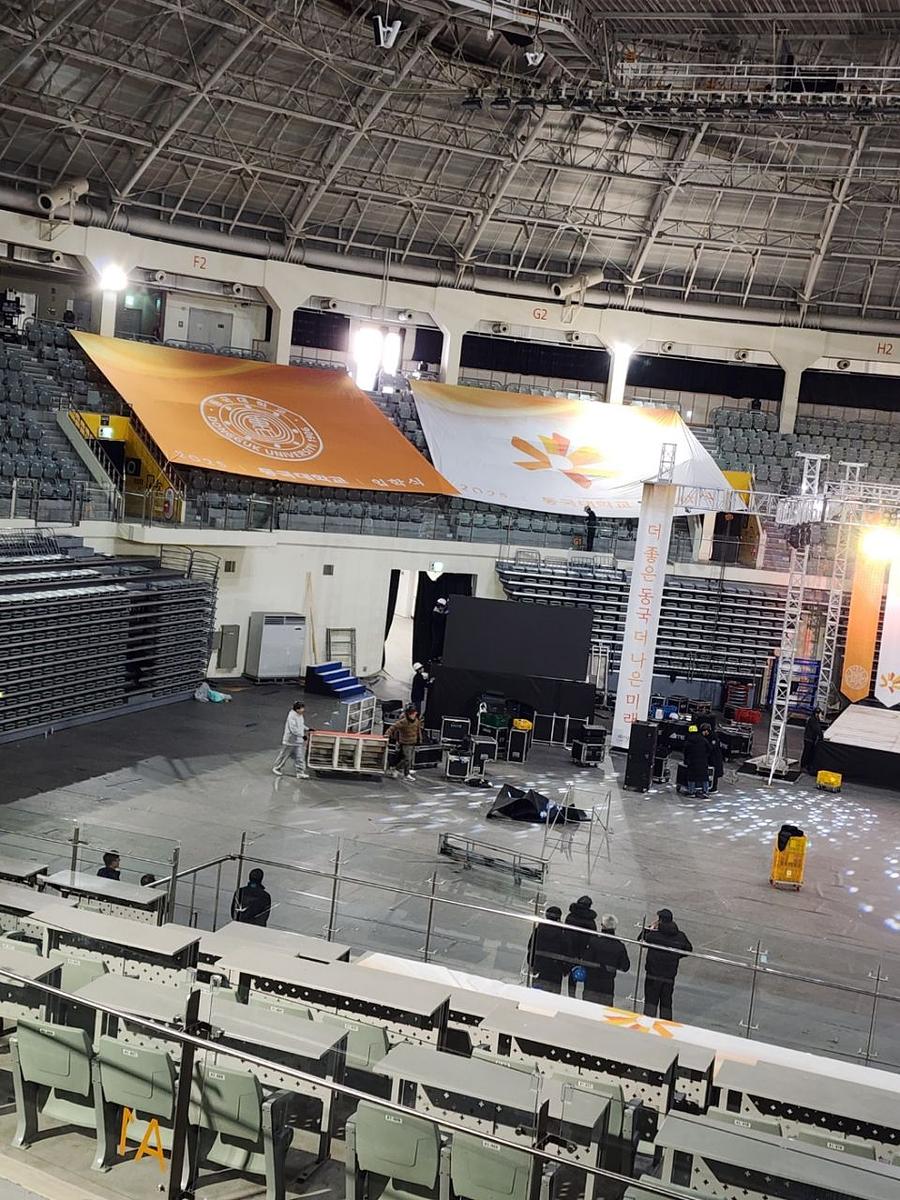2/19 동국대학교 입학식 방염현수막 제작 및 시공