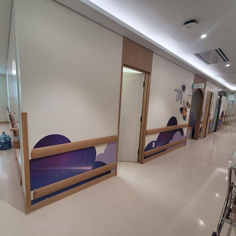 2025/09/19 삼성병원. 방염 랩핑. 제작 및 시공