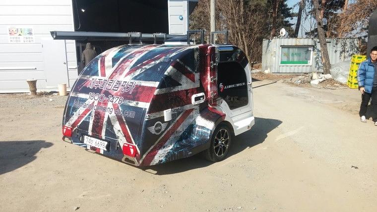 제주마린캠핑카 카라반 랩핑