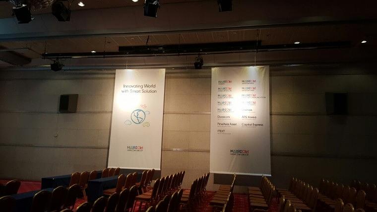 한컴오피스 신제품발표회 시공장면