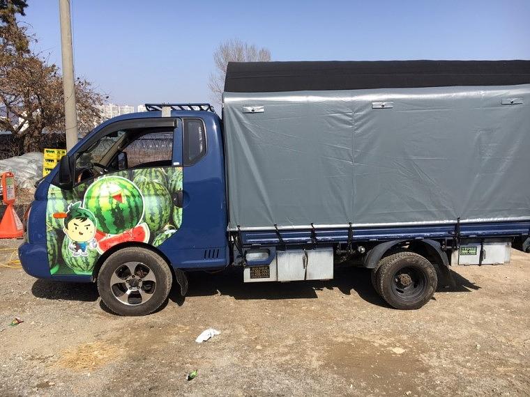 과일 포터 부분랩핑