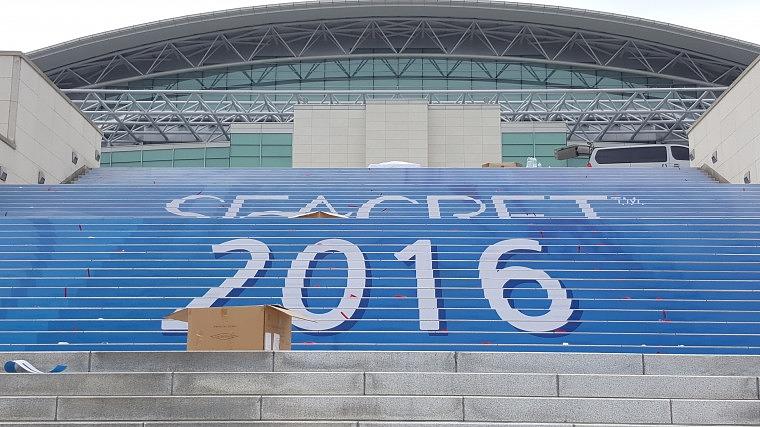 2016 시크릿 코리아 컨벤션 계단랩핑 시공사진
